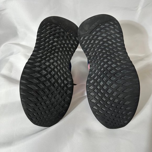 Adidas navy and pink sneakers youth 4 or women's 6 - Picture 6 of 7